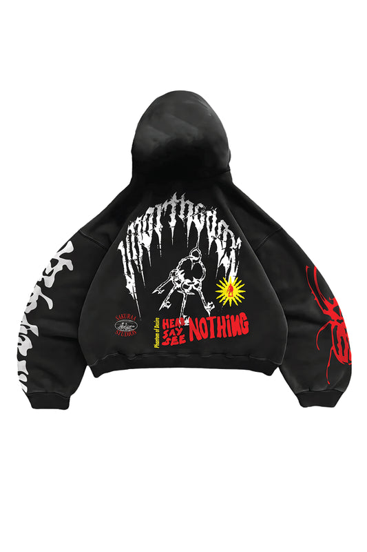 Phantom Of Desires Designed Oversized Hoodie