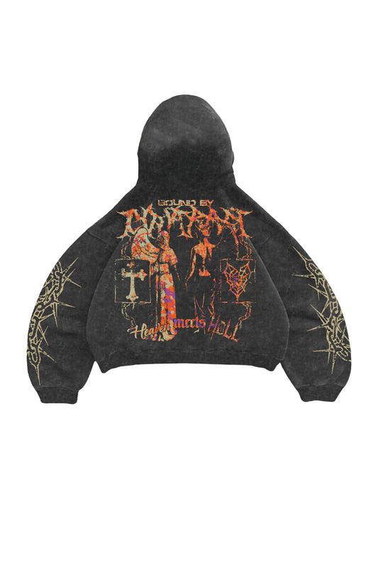 Heaven Meets Hell Designed Oversized Hoodie